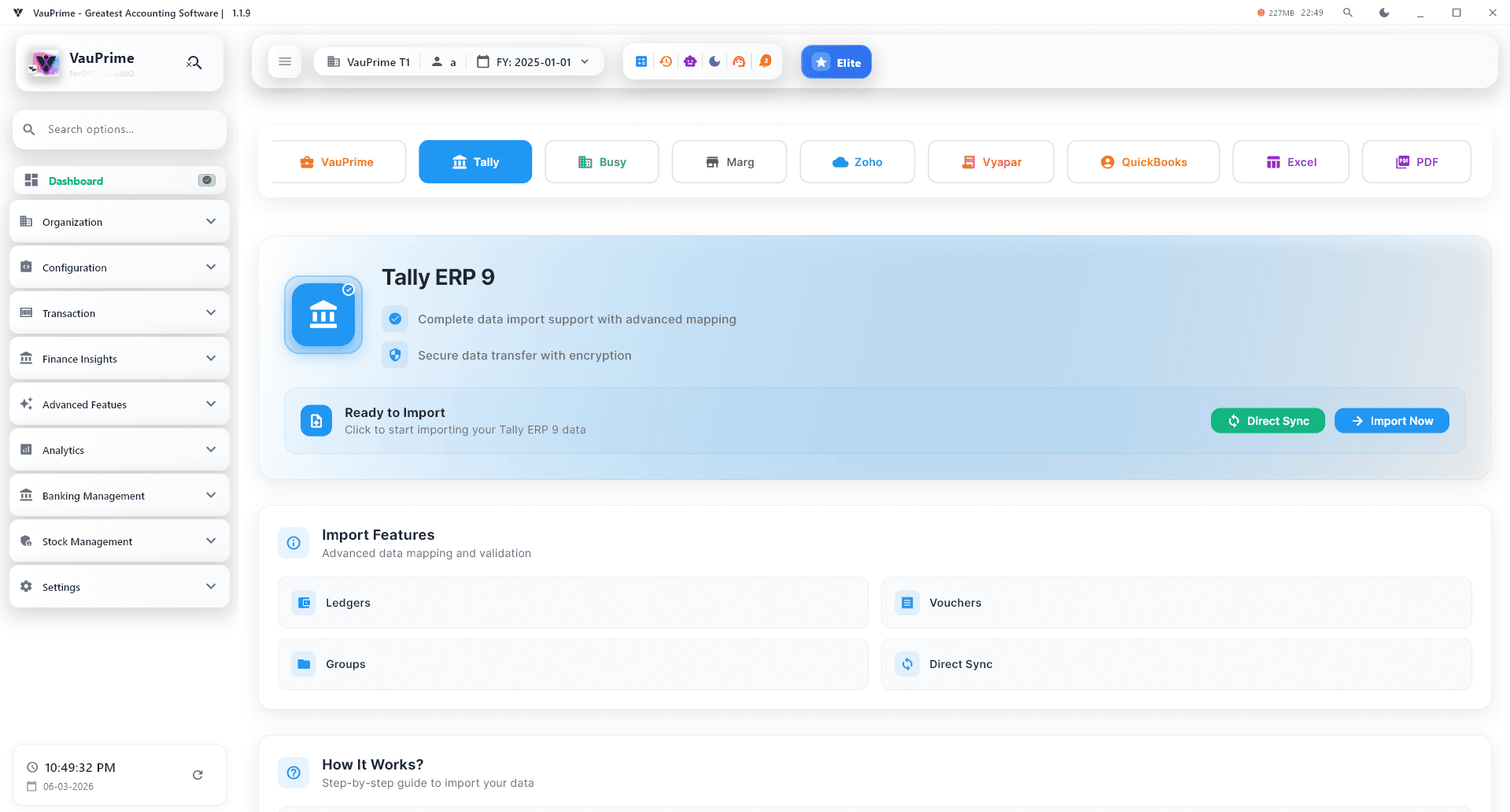 VauPrime Light Interface